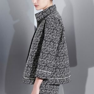 Luxury Lida Baday Patterned Blazer 10 Gossip Girl Retired Collection Retro